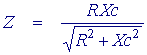 Impedance calculation