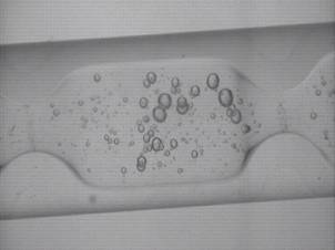 Dispersion of air in water