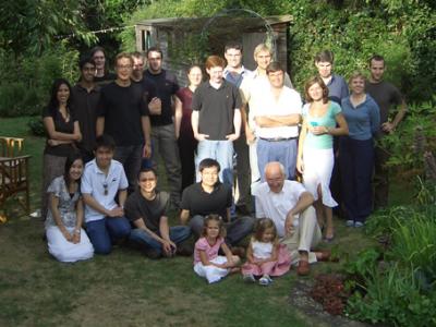 Group members and guests at high tea