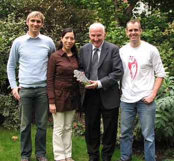 Christian, Dora, Malcolm and Bart with the trophy