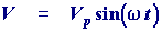 Sinusoidal voltage input