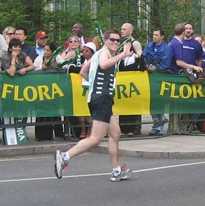 Mark Sankey running the London Marathon
