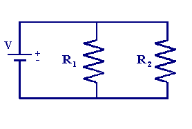 Circuit diagram of a parallel circuit