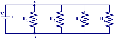 Circuit diagram of a parallel circuit