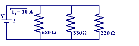 Current flow in a parallel circuit