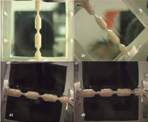 Suspended particles with OF mesoreactor tube