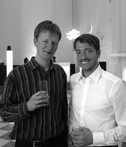 Patrick Gordon and Hannes Stoye, from TU-Dresden, who also received a prize 