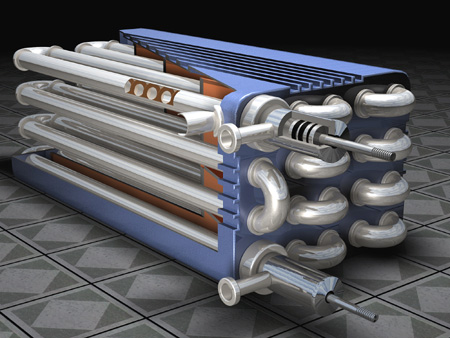 Cut-away diagram of an OFR