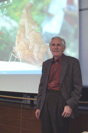 Professor David Grubb giving his presentation