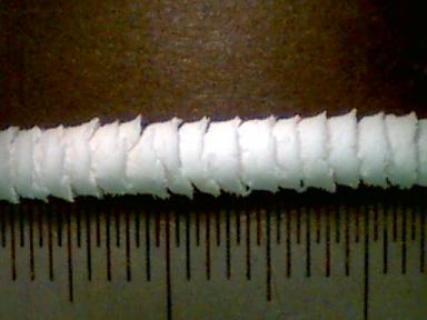 Illustration of gross circumferential fracture in paste extrusion