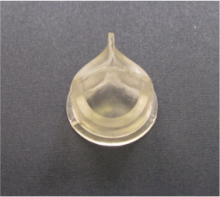 valve prototype, produced from mould