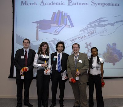 Left to right: James Collins (Cambridge), Sharon Inman (Imperial), Salvatore Mascia (Cambridge), Enes Supuk (Leeds), Sarah Palmer (Birmingham)