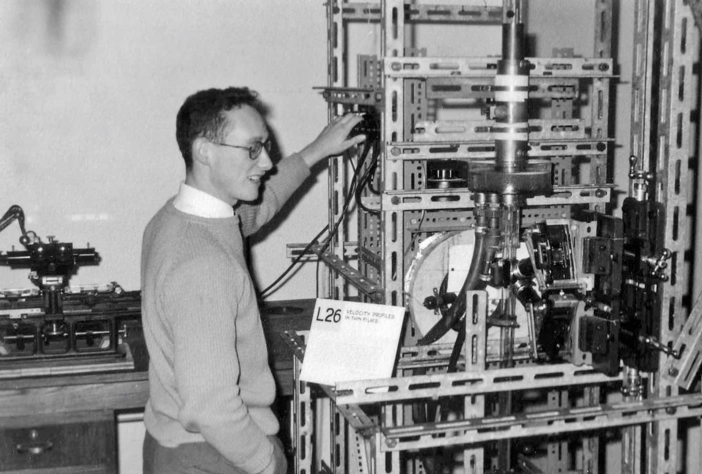 Ron Nedderman with his Stereoscopic Photographic Equipment in 1959