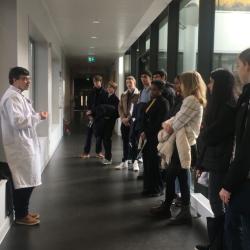 Arkwright Scholars on department tour