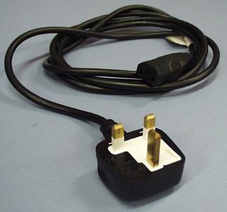 Power cable with 3 pin plug