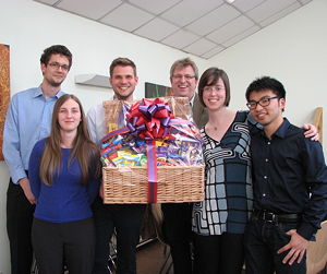 Design project winners 2014, with their prize from Mondelez