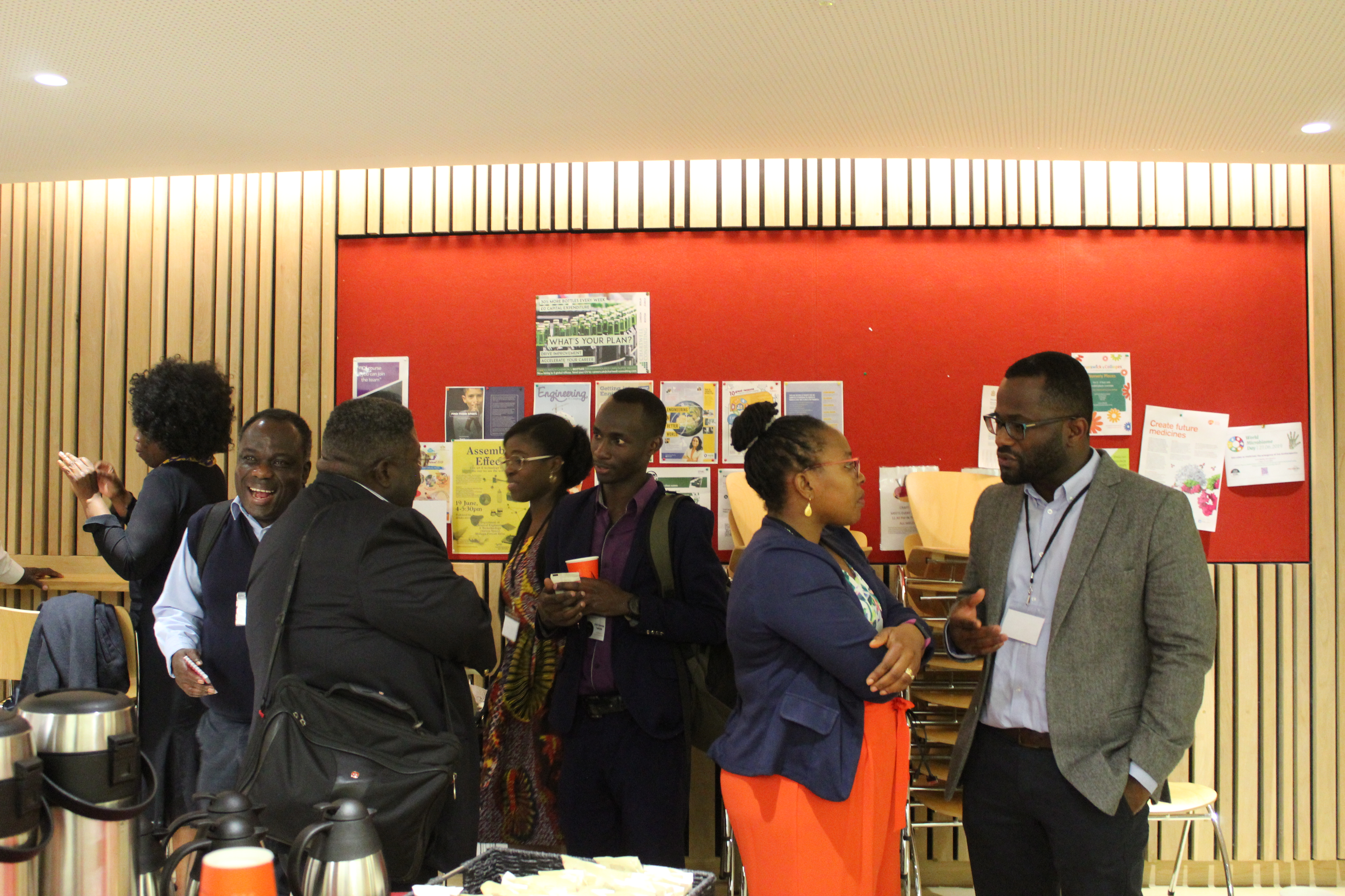 Delegates networking at Africans in STEM