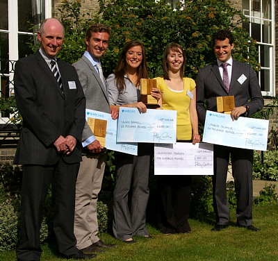 Left to right, Julian Beresford-Pierse, Dow Chemical Company, Robert Pott, Alison Banwell, Alexandra Pearson, and Marcos Pelenur Photo by Han Hutton, CPSL