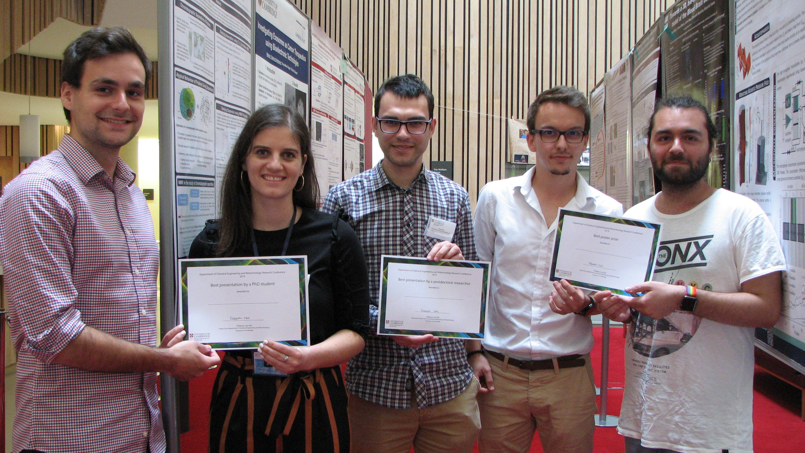 Prize winners from our research conference