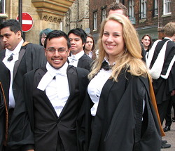 Chemical Engineers Sajan Patel and Laura MacBean from Sidney Sussex