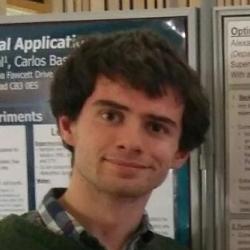 Alexander Harrison, presenting his MEng research poster
