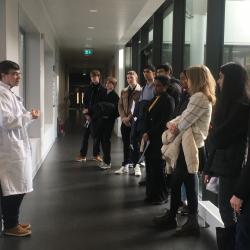 Arkwright Scholars on department tour