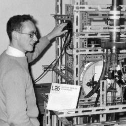 Ron Nedderman in the lab in 1959