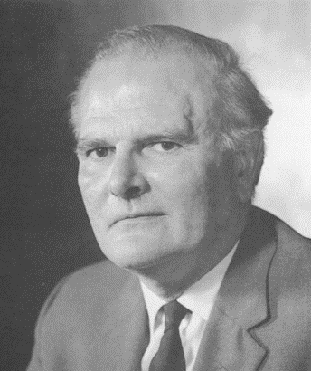 A black and white portrait of Professor Peter Danckwerts