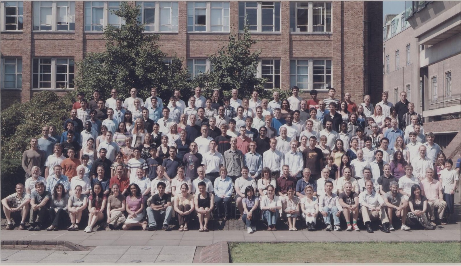 A departmental photo of the staff and students of the combined Department of Chemical Engineering and Biotechnology.