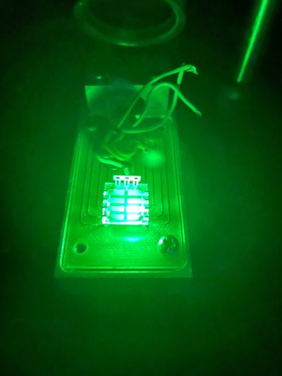 Ultrapure perovskites pure green LED